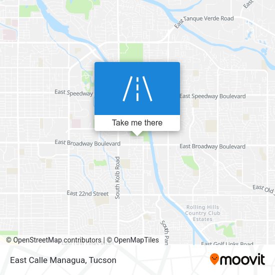 Mapa de East Calle Managua