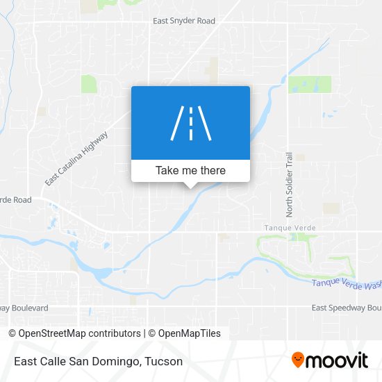 East Calle San Domingo map