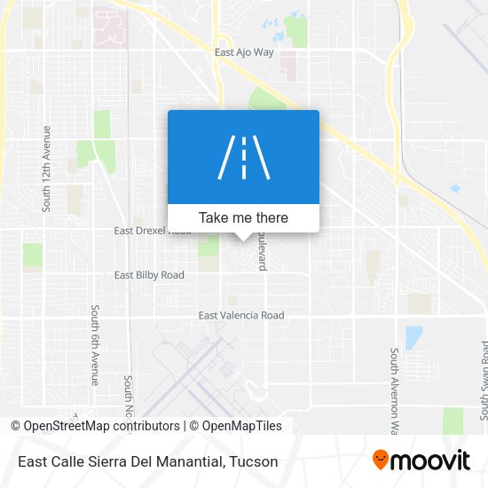 East Calle Sierra Del Manantial map