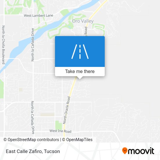 Mapa de East Calle Zafiro