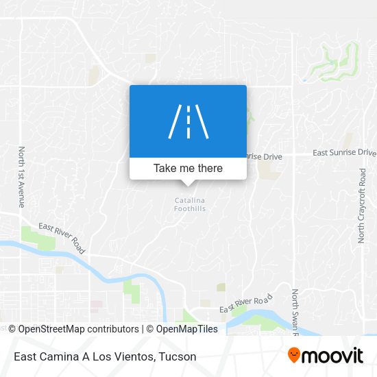 Mapa de East Camina A Los Vientos