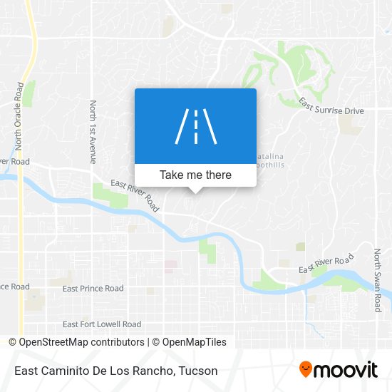 East Caminito De Los Rancho map