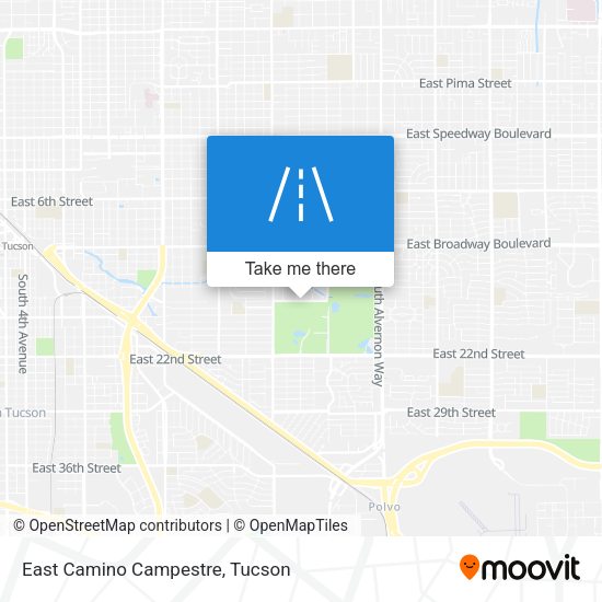 East Camino Campestre map