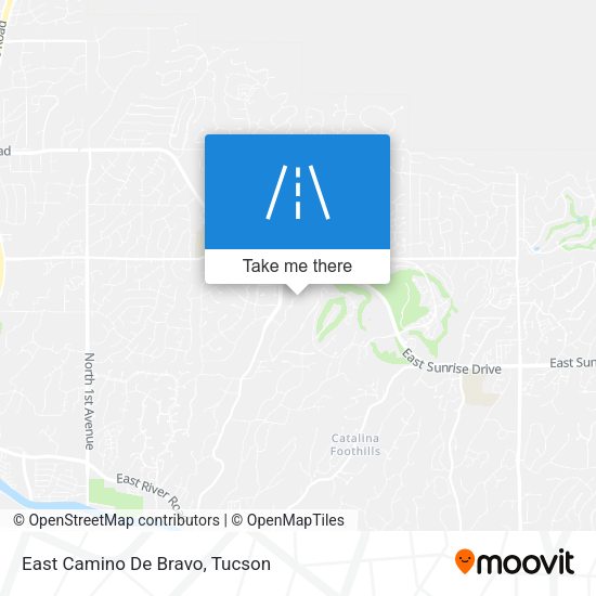 East Camino De Bravo map