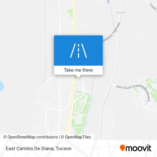 East Camino De Diana map