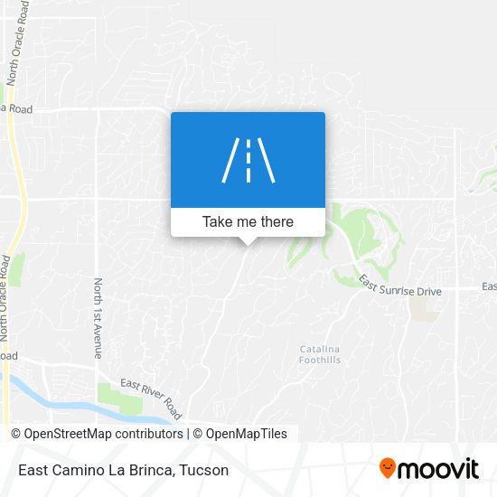 East Camino La Brinca map