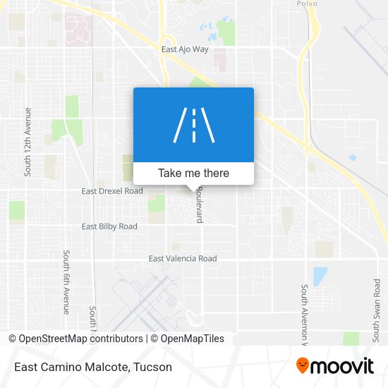 East Camino Malcote map