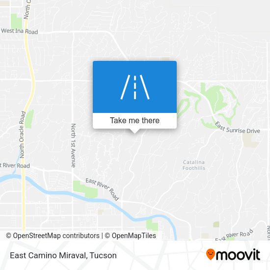 East Camino Miraval map