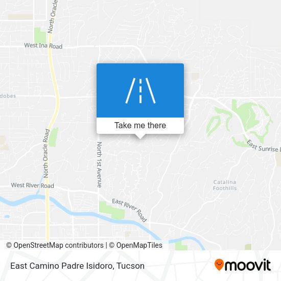East Camino Padre Isidoro map