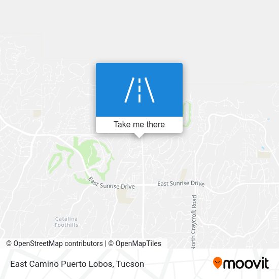 East Camino Puerto Lobos map