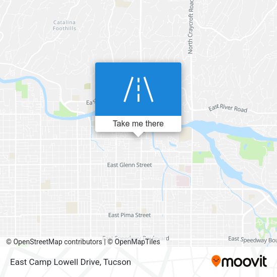 East Camp Lowell Drive map