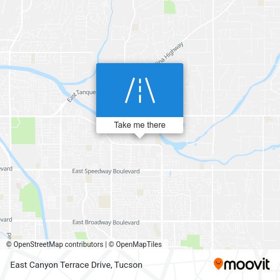 East Canyon Terrace Drive map