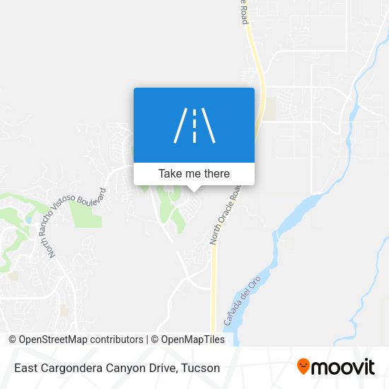East Cargondera Canyon Drive map