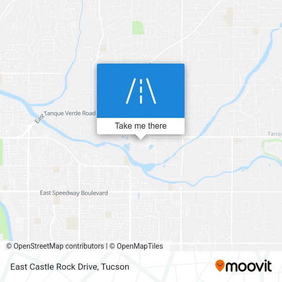 East Castle Rock Drive map
