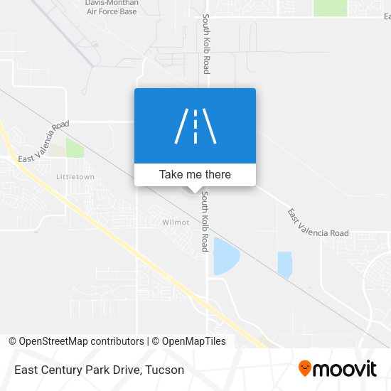 East Century Park Drive map