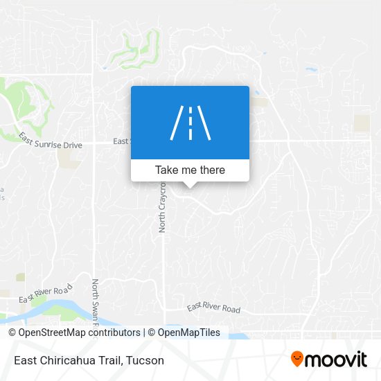 East Chiricahua Trail map