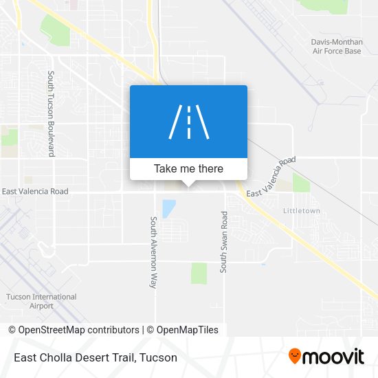 East Cholla Desert Trail map