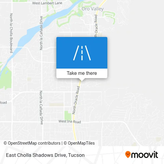 East Cholla Shadows Drive map