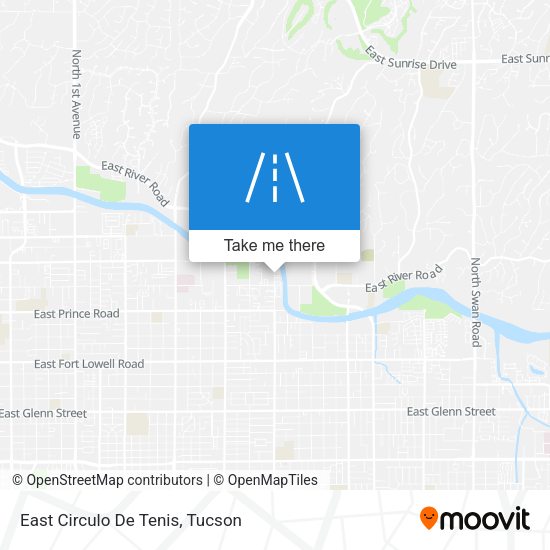 East Circulo De Tenis map