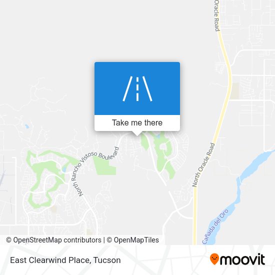 East Clearwind Place map