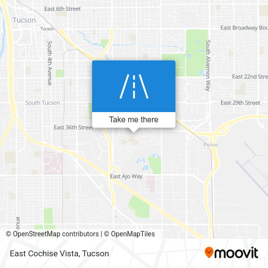 East Cochise Vista map