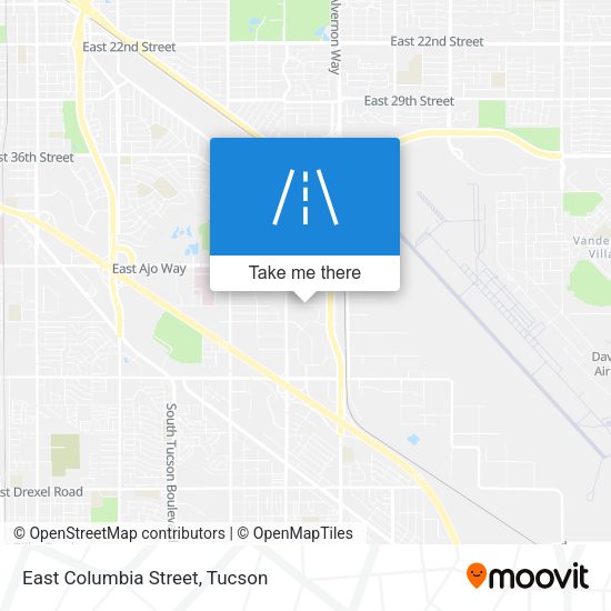 East Columbia Street map