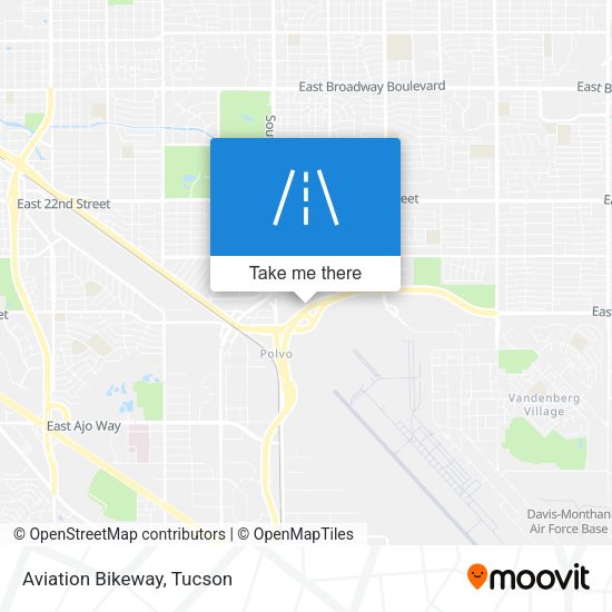 Mapa de Aviation Bikeway