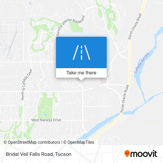 Mapa de Bridal Veil Falls Road