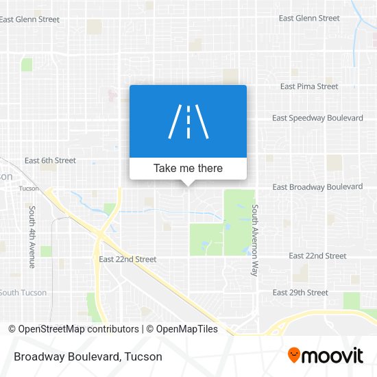 Mapa de Broadway Boulevard