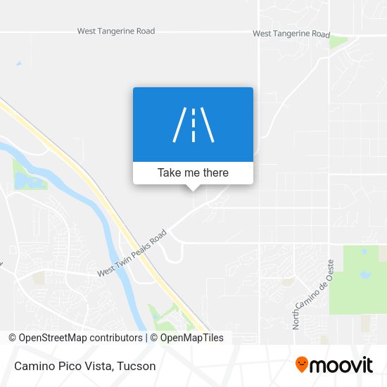 Camino Pico Vista map