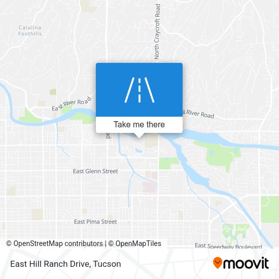 East Hill Ranch Drive map