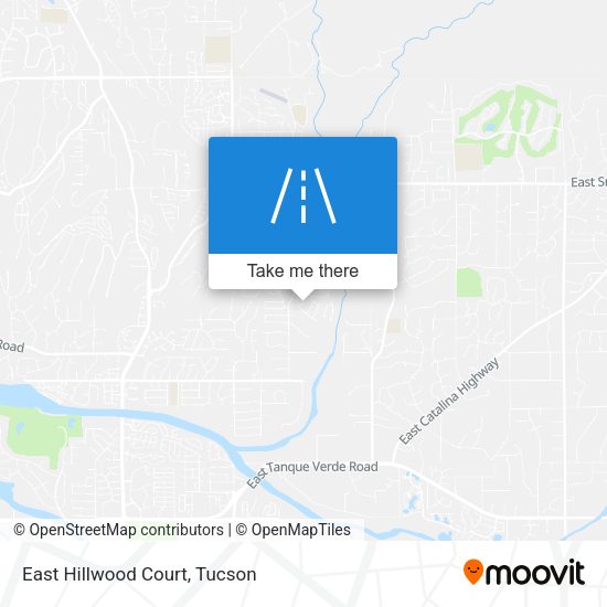 Mapa de East Hillwood Court