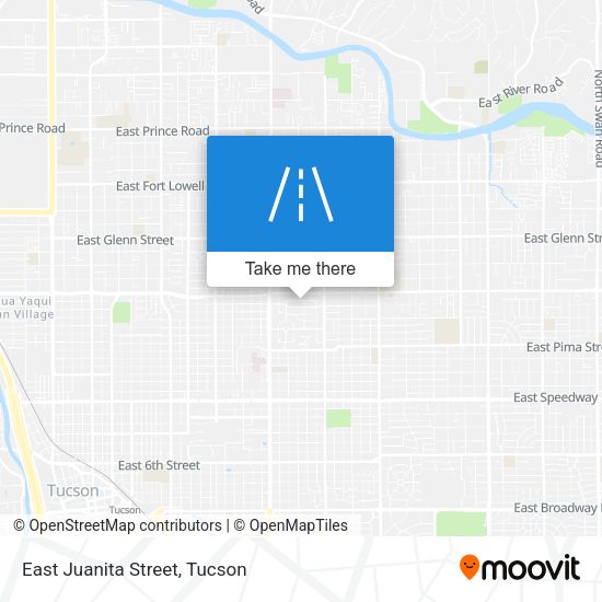 East Juanita Street map