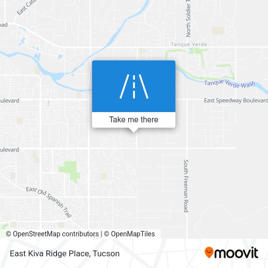 Mapa de East Kiva Ridge Place