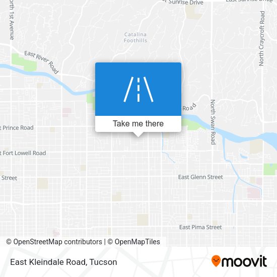 East Kleindale Road map