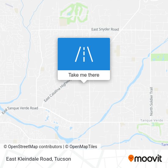 East Kleindale Road map