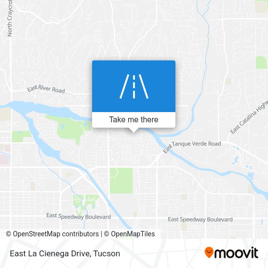 East La Cienega Drive map