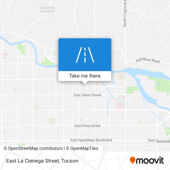 Mapa de East La Cienega Street