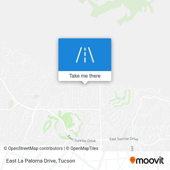 Mapa de East La Paloma Drive