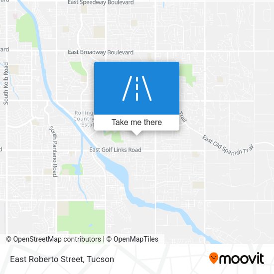 East Roberto Street map