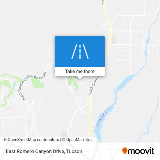 Mapa de East Romero Canyon Drive
