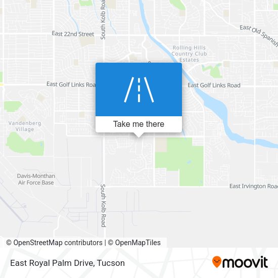 Mapa de East Royal Palm Drive