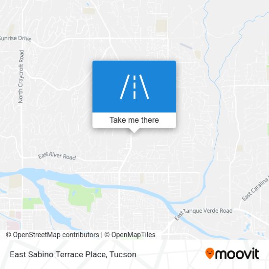 East Sabino Terrace Place map