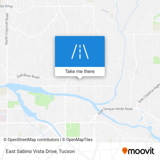 Mapa de East Sabino Vista Drive