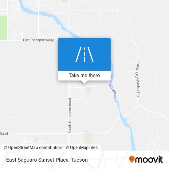 East Saguaro Sunset Place map