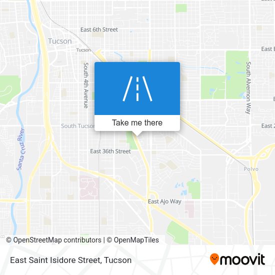 East Saint Isidore Street map