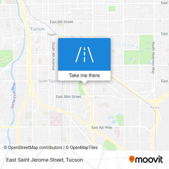 East Saint Jerome Street map