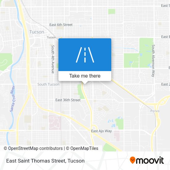 East Saint Thomas Street map