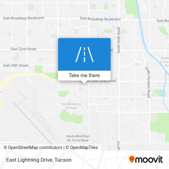 East Lightning Drive map