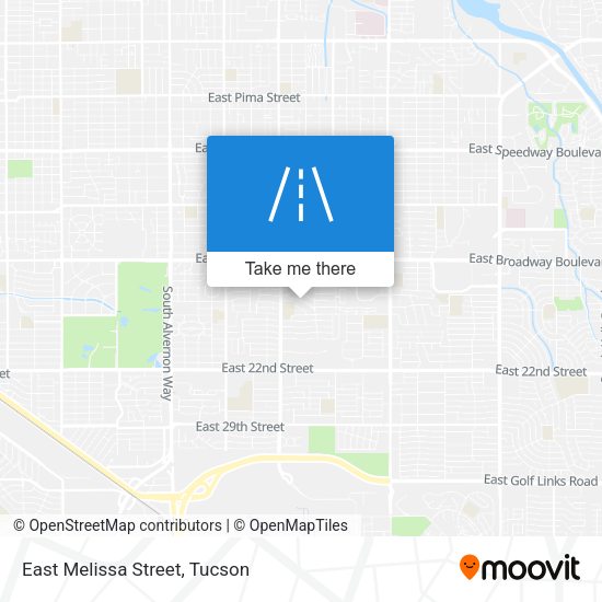 Mapa de East Melissa Street